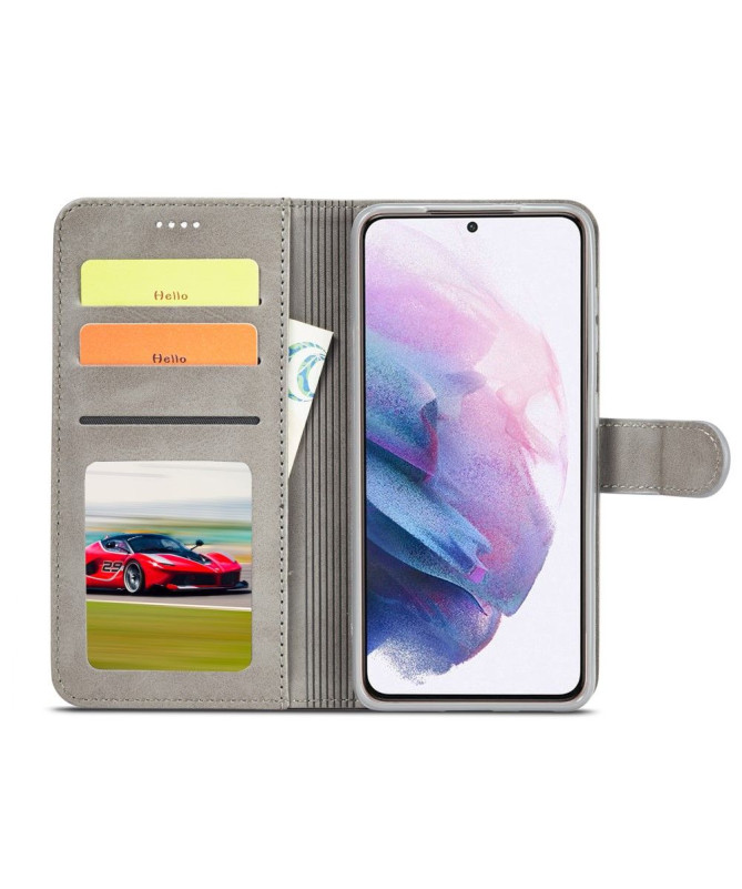 Housse Samsung Galaxy S21 Plus 5G Effet Cuir LC.IMEEKE