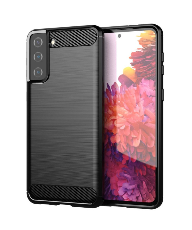 Coque Samsung Galaxy S21 Plus 5G effet brossé silicone