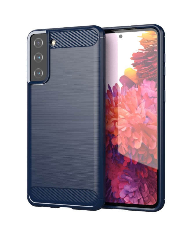 Coque Samsung Galaxy S21 Plus 5G effet brossé silicone