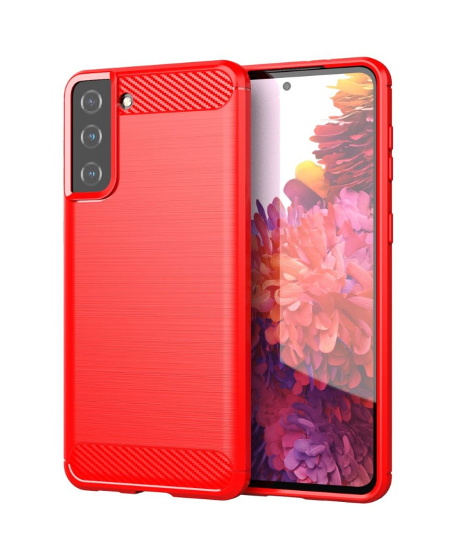 Coque Samsung Galaxy S21 Plus 5G effet brossé silicone