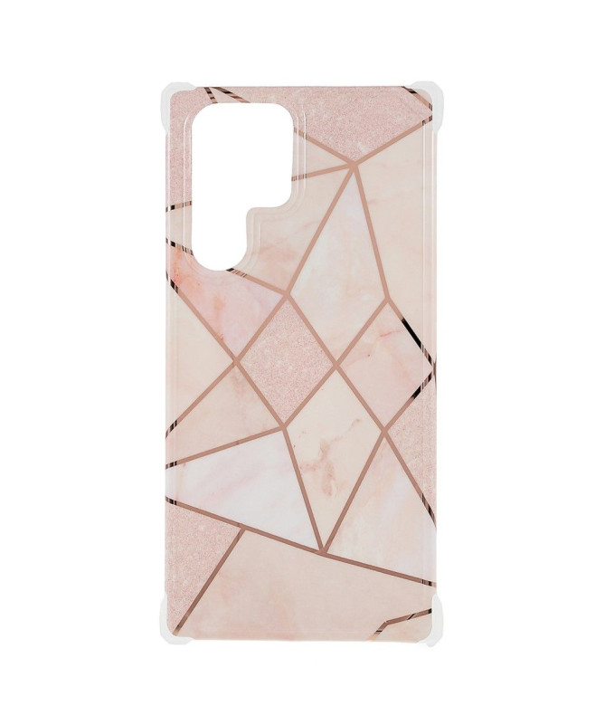 Coque Samsung Galaxy S22 Ultra 5G Marbre Géométrique