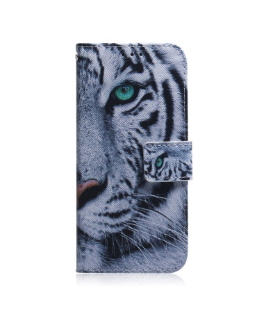 Étui Samsung Galaxy S22 Plus 5G fonction support motif tigre