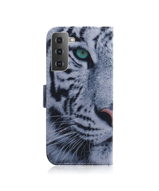 Étui Samsung Galaxy S22 Plus 5G fonction support motif tigre