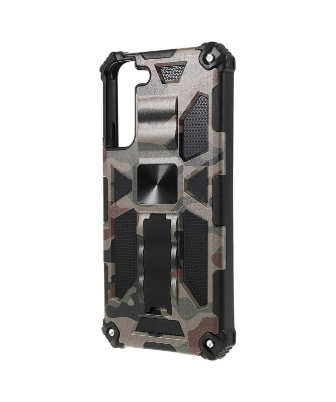 Coque Samsung Galaxy S22 Plus 5G Camouflage Militaire Fonction Support