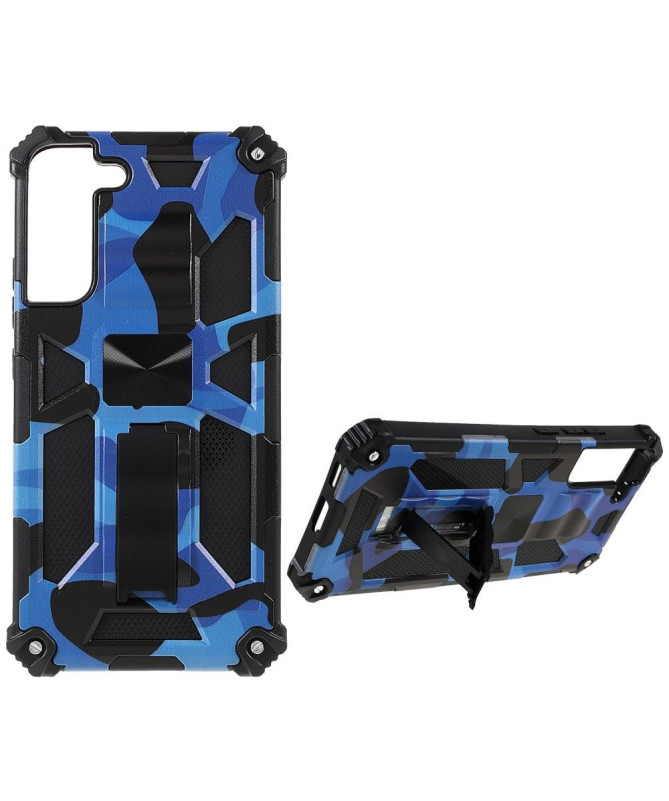 Coque Samsung Galaxy S22 Plus 5G Camouflage Militaire Fonction Support