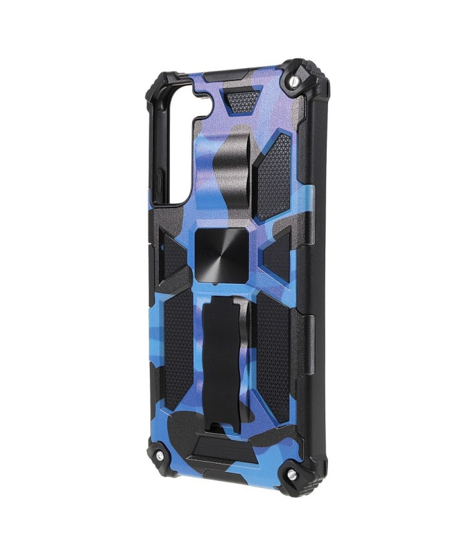 Coque Samsung Galaxy S22 Plus 5G Camouflage Militaire Fonction Support