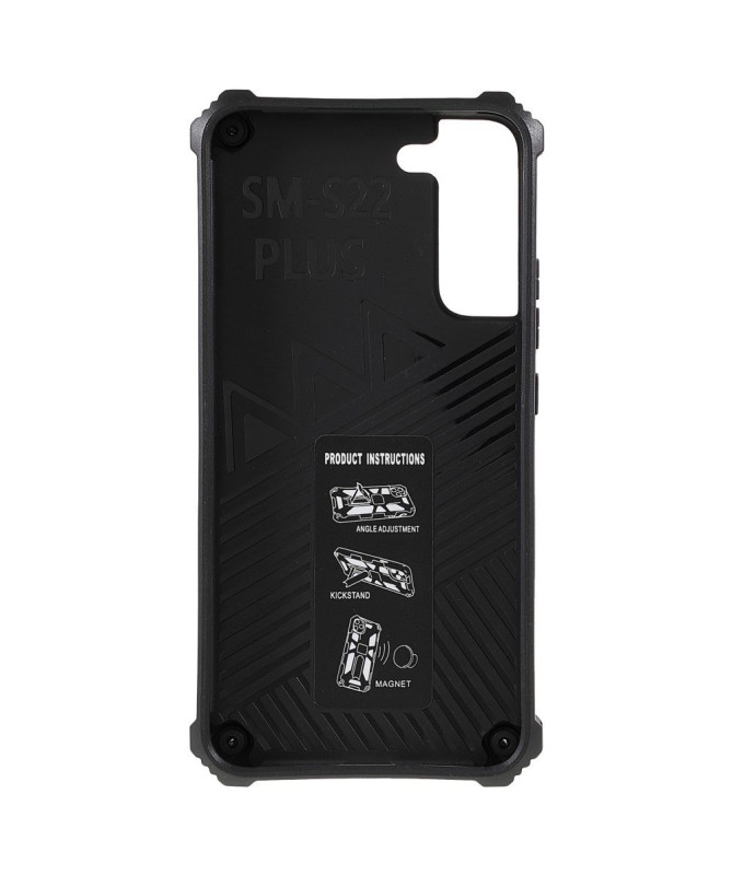 Coque Samsung Galaxy S22 Plus 5G Camouflage Militaire Fonction Support