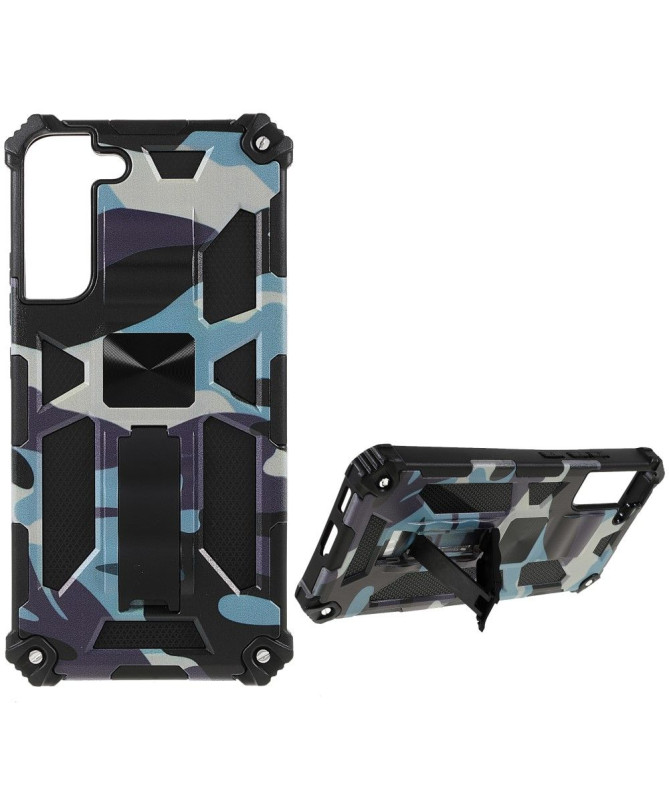 Coque Samsung Galaxy S22 Plus 5G Camouflage Militaire Fonction Support