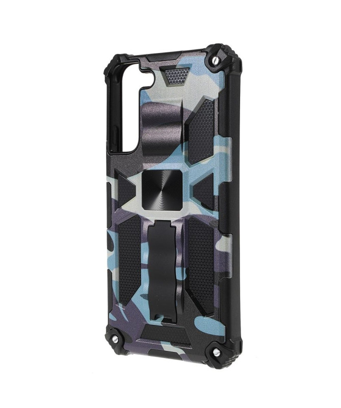 Coque Samsung Galaxy S22 Plus 5G Camouflage Militaire Fonction Support