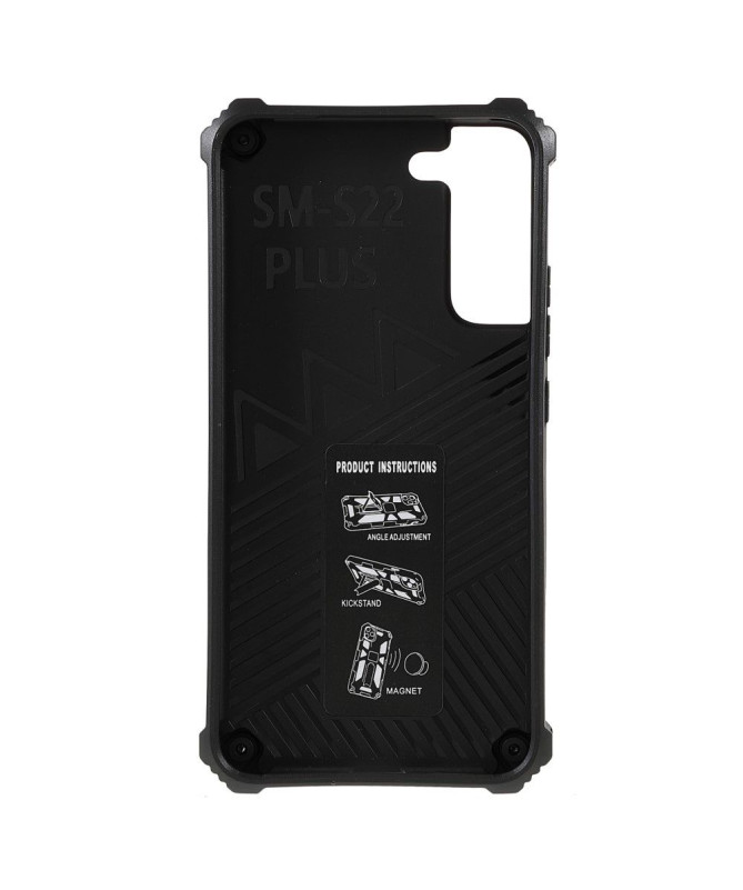 Coque Samsung Galaxy S22 Plus 5G Camouflage Militaire Fonction Support