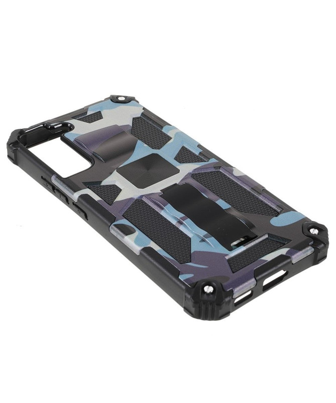 Coque Samsung Galaxy S22 Plus 5G Camouflage Militaire Fonction Support