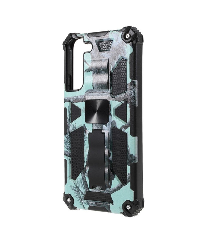 Coque Samsung Galaxy S22 Plus 5G Camouflage Militaire Fonction Support