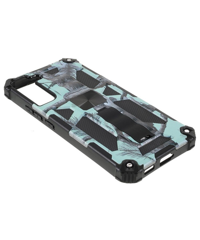 Coque Samsung Galaxy S22 Plus 5G Camouflage Militaire Fonction Support