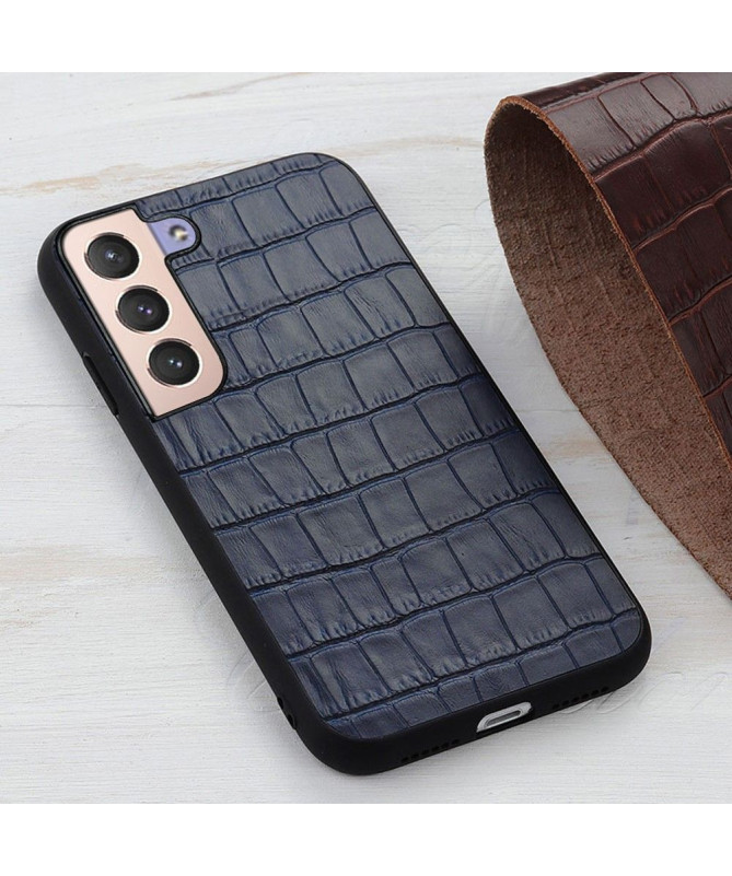 Coque Samsung Galaxy S22 Plus 5G Chic aspect peau de croco