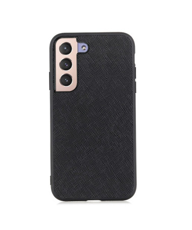 Coque Samsung Galaxy S22 Plus 5G simili cuir effet croisillons