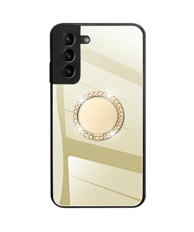 Coque Samsung Galaxy S22 Plus 5G effet miroir avec anneau