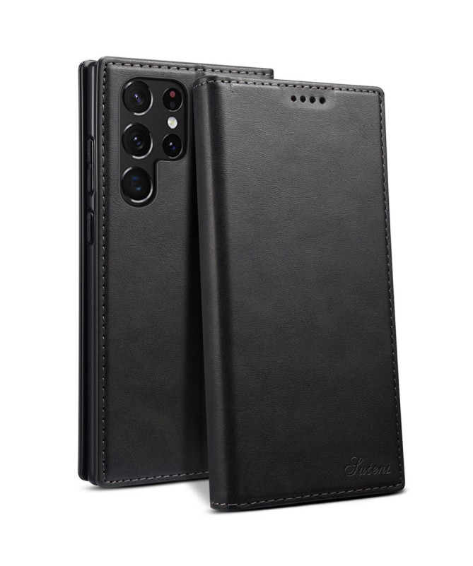 Housse Samsung Galaxy S22 Ultra 5G folio flip style cuir