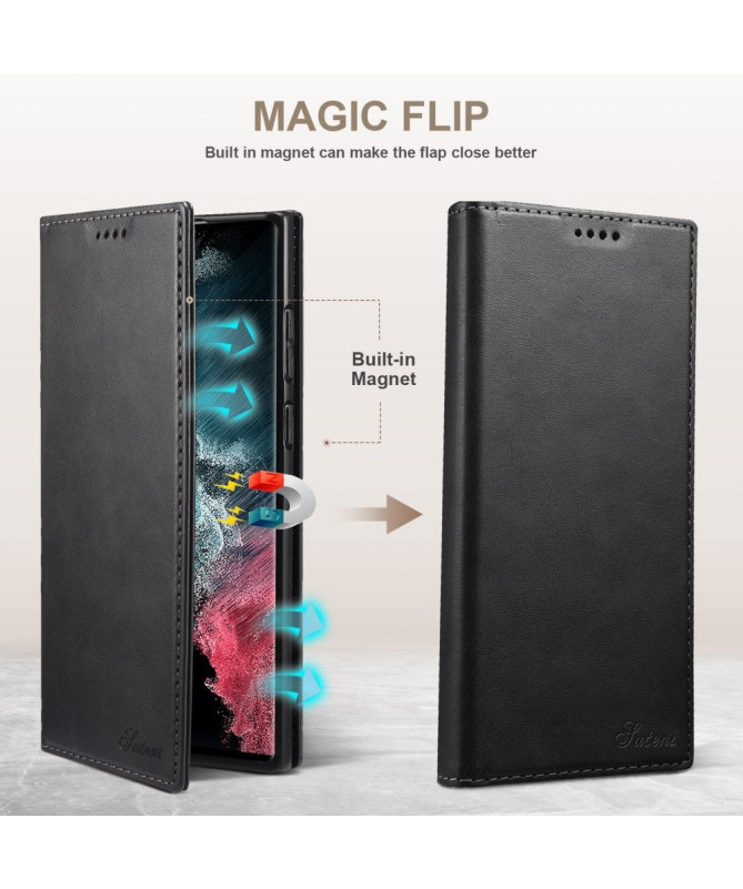 Housse Samsung Galaxy S22 Ultra 5G folio flip style cuir