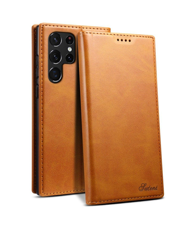 Housse Samsung Galaxy S22 Ultra 5G folio flip style cuir