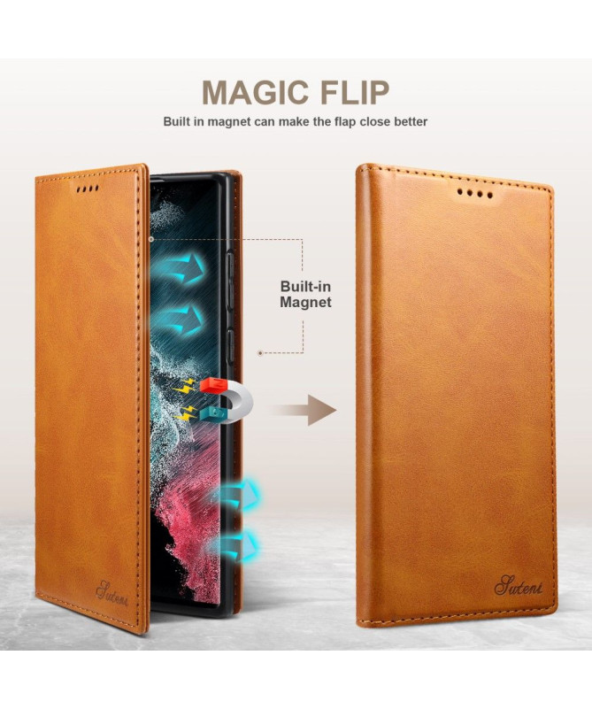 Housse Samsung Galaxy S22 Ultra 5G folio flip style cuir