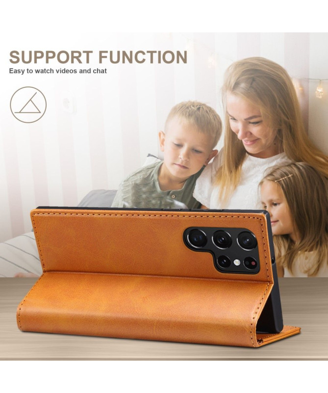 Housse Samsung Galaxy S22 Ultra 5G folio flip style cuir
