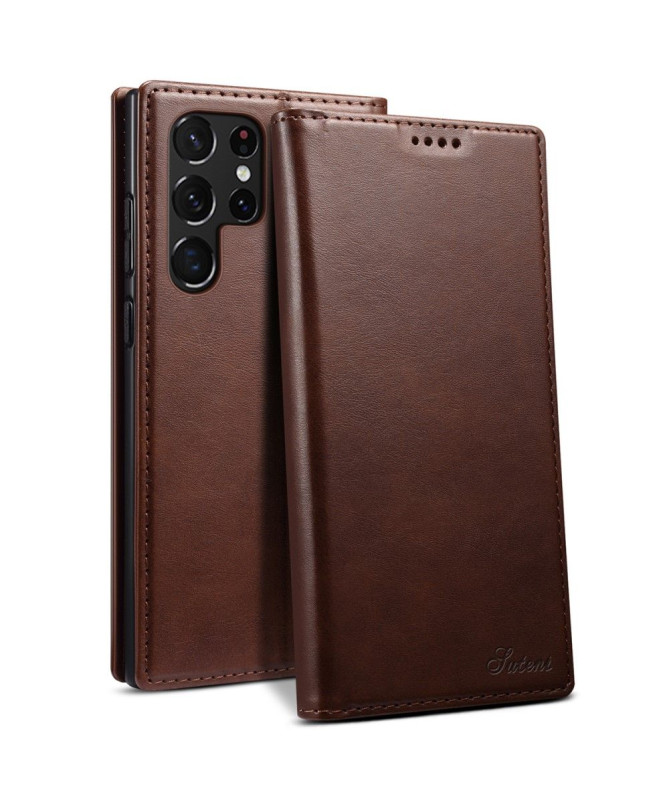 Housse Samsung Galaxy S22 Ultra 5G folio flip style cuir