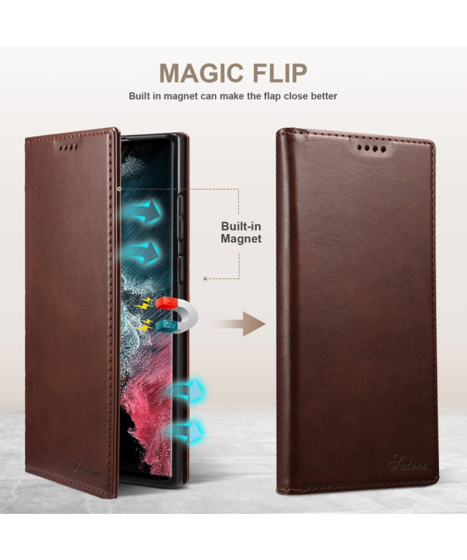 Housse Samsung Galaxy S22 Ultra 5G folio flip style cuir