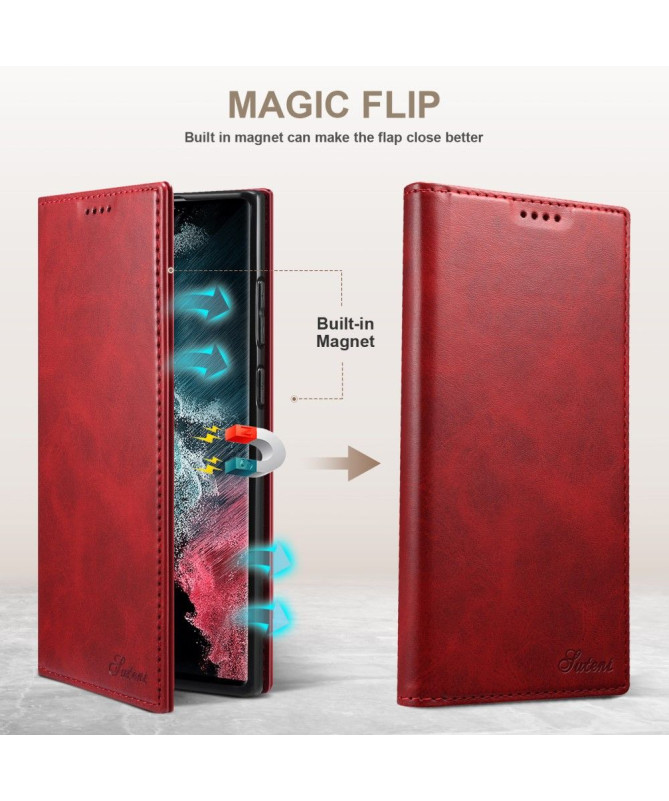 Housse Samsung Galaxy S22 Ultra 5G folio flip style cuir