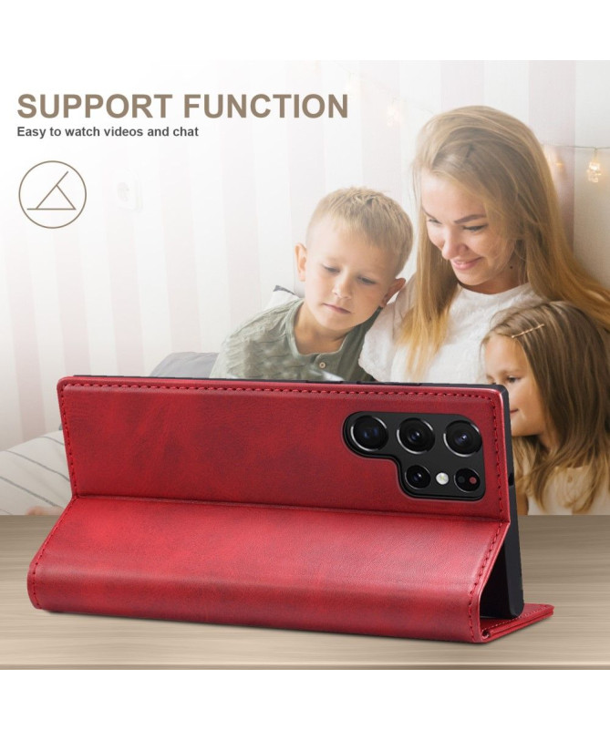 Housse Samsung Galaxy S22 Ultra 5G folio flip style cuir