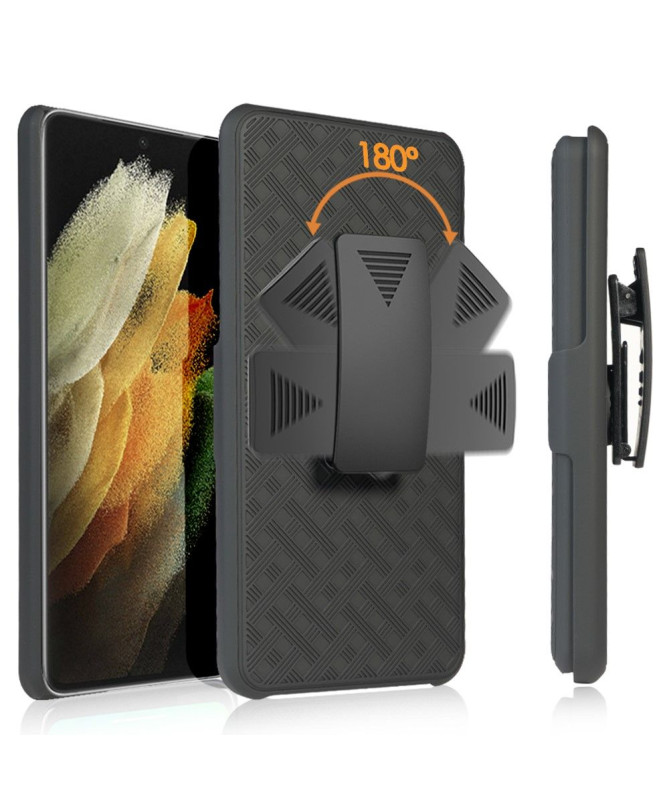 Coque Samsung Galaxy S22 Ultra 5G intégrale avec clip ceinture