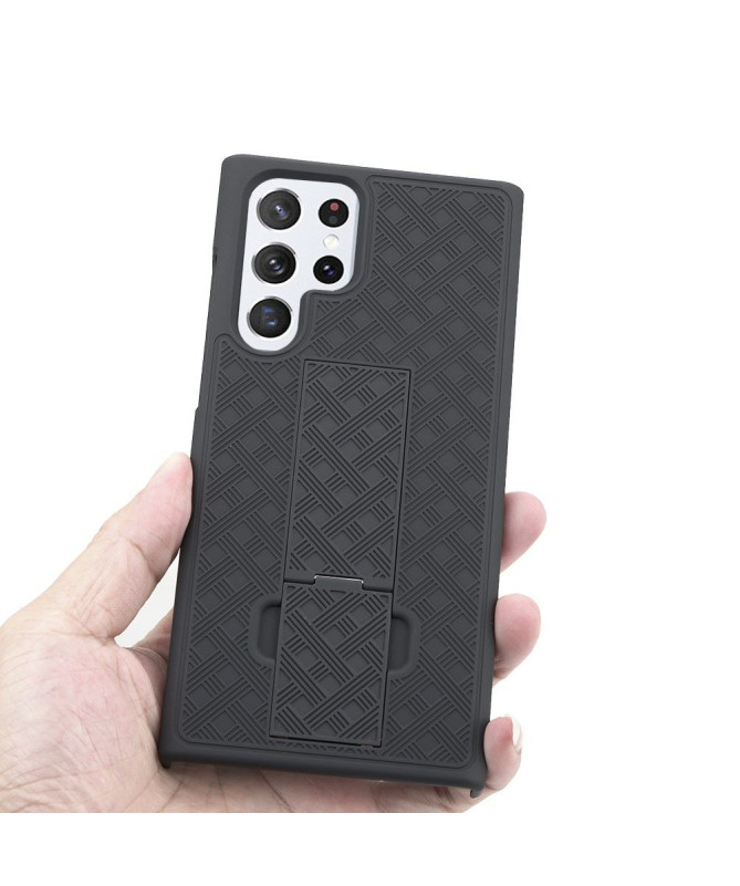 Coque Samsung Galaxy S22 Ultra 5G intégrale avec clip ceinture