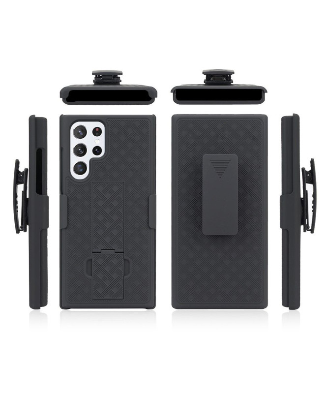 Coque Samsung Galaxy S22 Ultra 5G intégrale avec clip ceinture