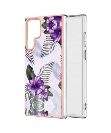 Coque Samsung Galaxy S22 Ultra 5G Fleurs Exotiques