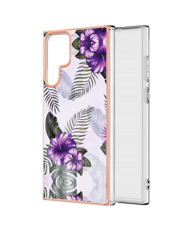 Coque Samsung Galaxy S22 Ultra 5G Fleurs Exotiques