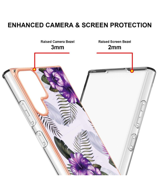 Coque Samsung Galaxy S22 Ultra 5G Fleurs Exotiques