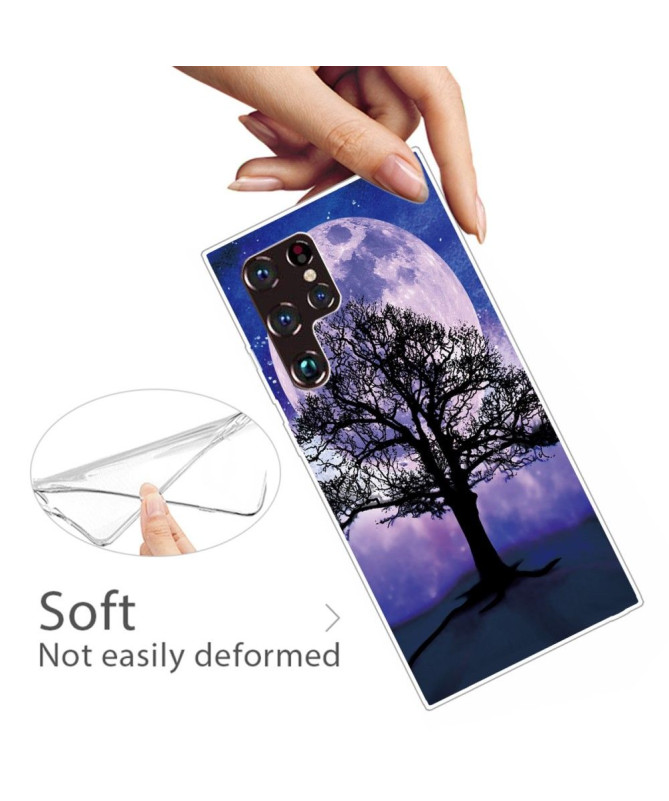 Coque Samsung Galaxy S22 Ultra 5G L'arbre sous la lune