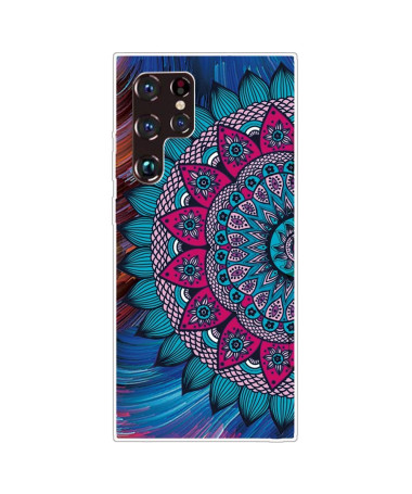 Coque Samsung Galaxy S22 Ultra 5G Mandala coloré