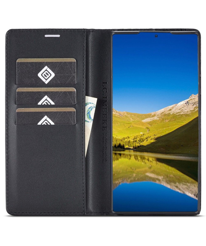 Housse Samsung Galaxy S22 Ultra 5G Folio flip fibre de carbone