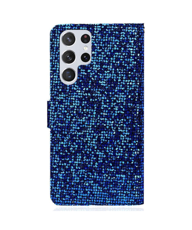 Housse Samsung Galaxy S22 Ultra 5G Glitter Porte Cartes