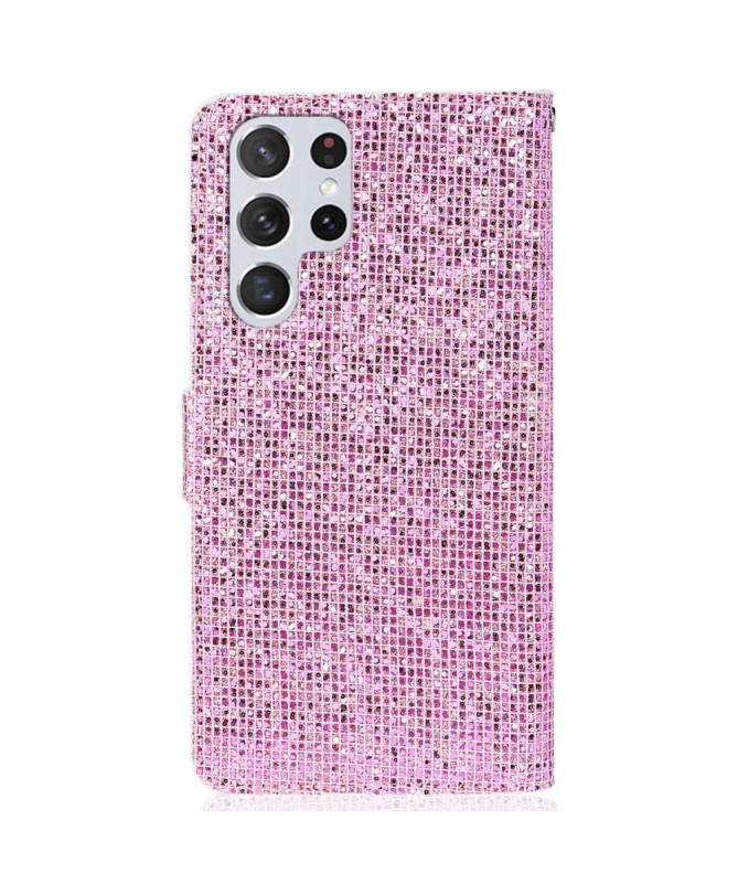 Housse Samsung Galaxy S22 Ultra 5G Glitter Porte Cartes