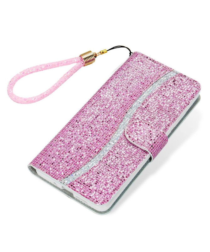 Housse Samsung Galaxy S22 Ultra 5G Glitter Porte Cartes