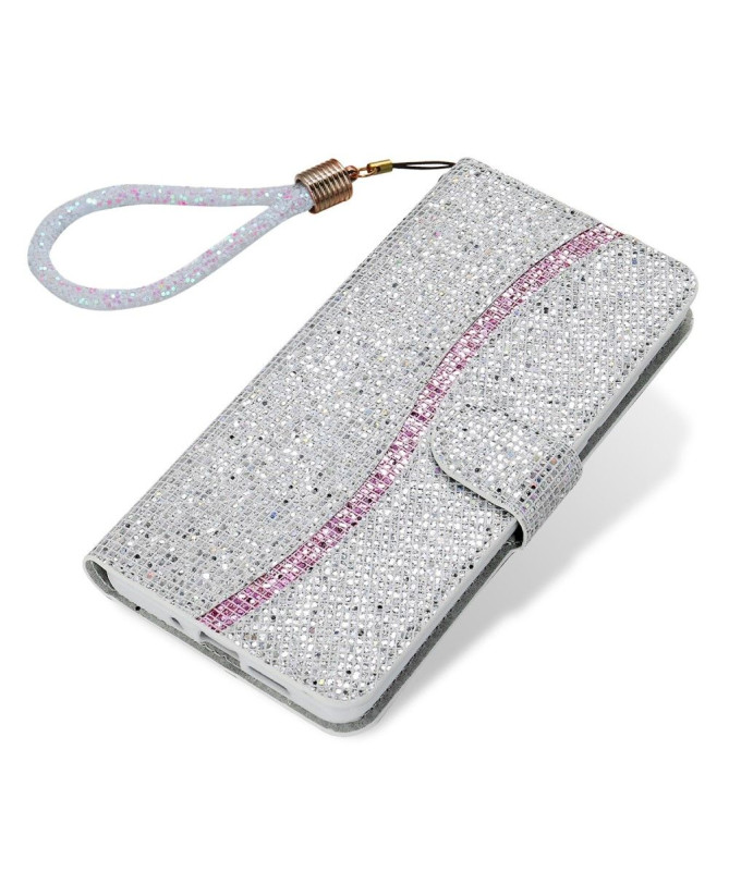 Housse Samsung Galaxy S22 Ultra 5G Glitter Porte Cartes