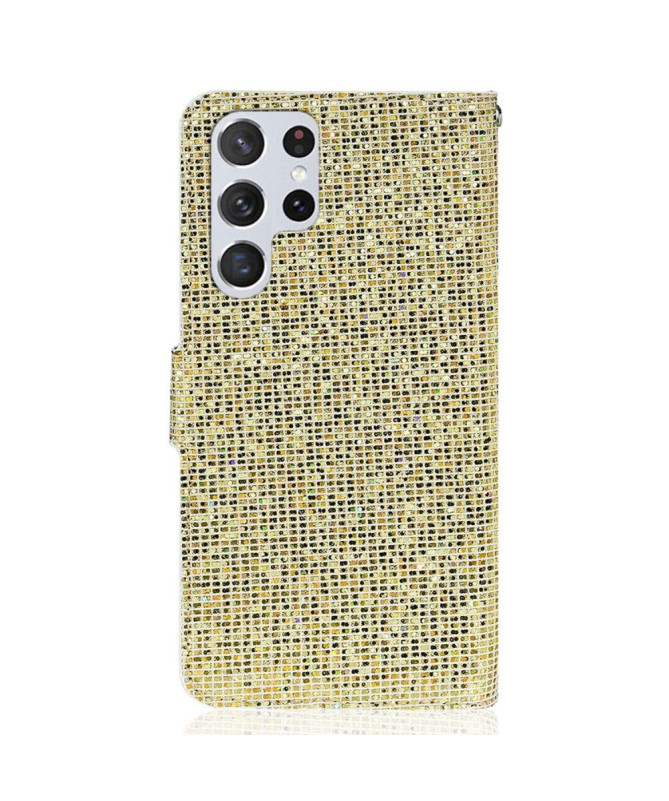 Housse Samsung Galaxy S22 Ultra 5G Glitter Porte Cartes