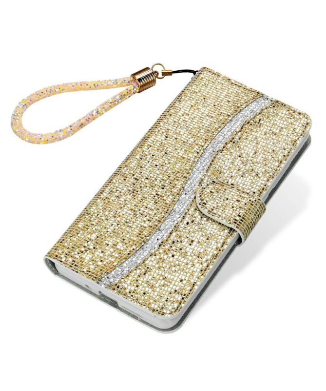 Housse Samsung Galaxy S22 Ultra 5G Glitter Porte Cartes