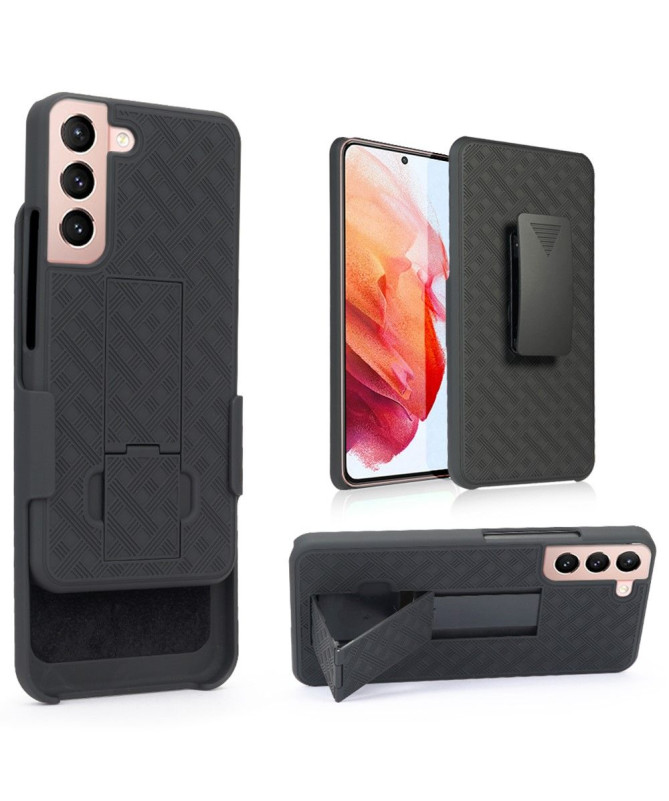 Coque Samsung Galaxy S22 5G intégrale avec clip ceinture