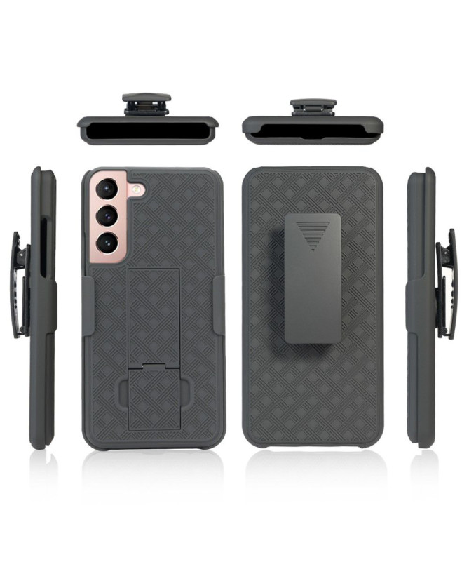 Coque Samsung Galaxy S22 5G intégrale avec clip ceinture