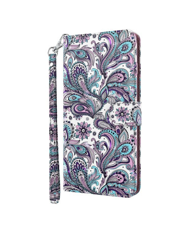 Housse Samsung Galaxy S22 Ultra 5G Paisley Fleur