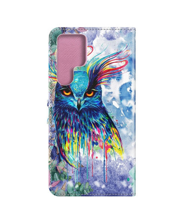 Housse Samsung Galaxy S22 Ultra 5G hibou aquarelle