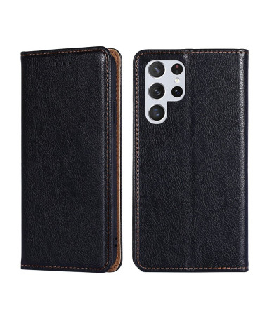 Flip cover Samsung Galaxy S22 Ultra 5G PURE simili cuir