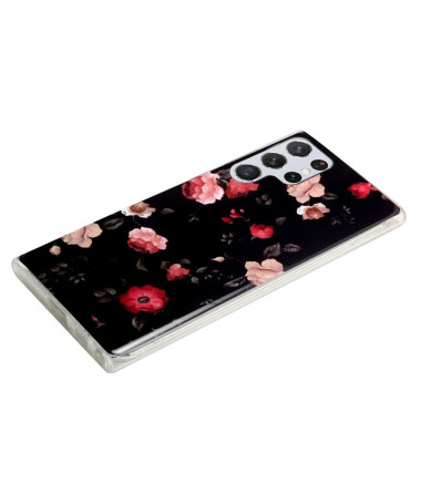 Coque Samsung Galaxy S22 Ultra 5G Luminous Fleurs